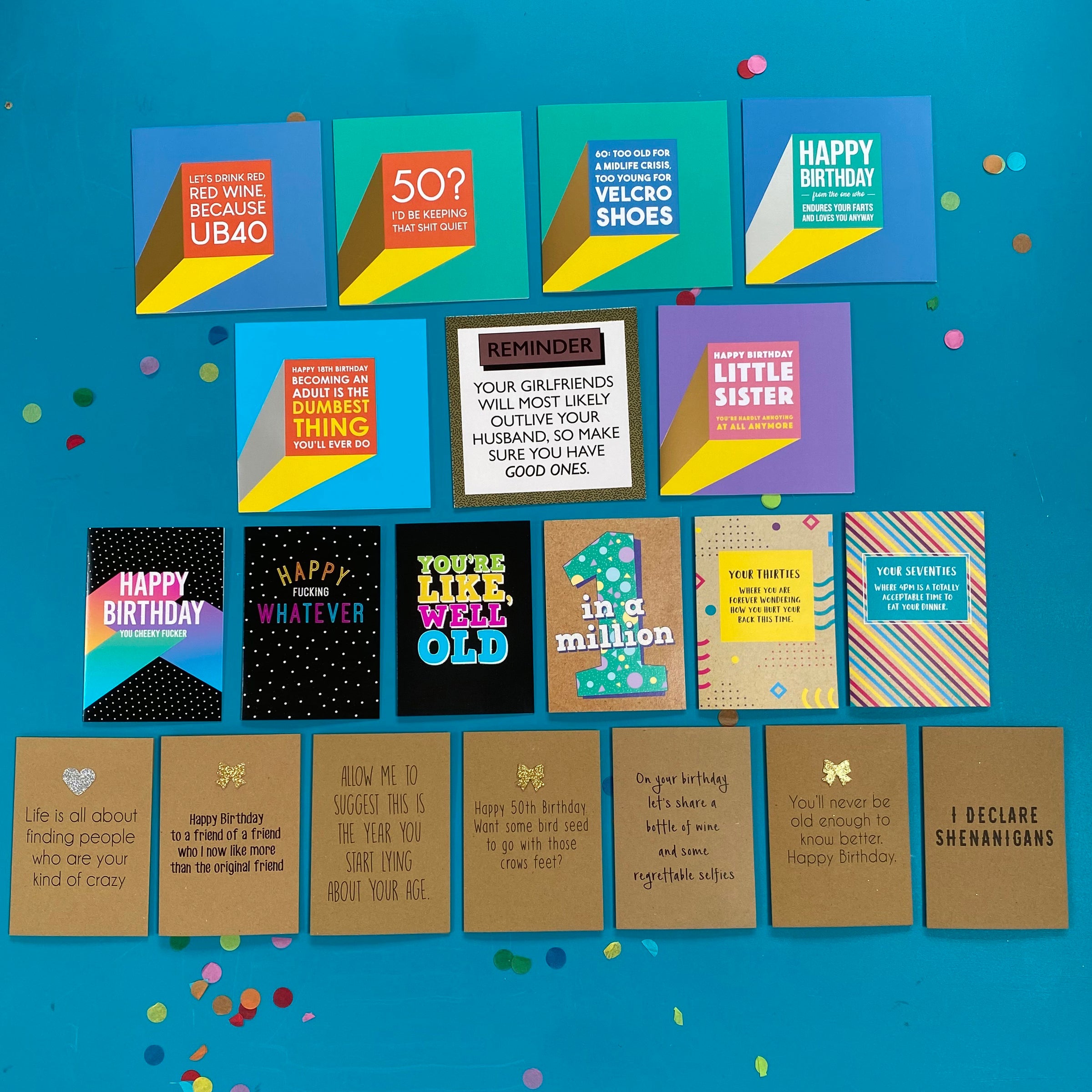 Pack of 20 Birthday Cards