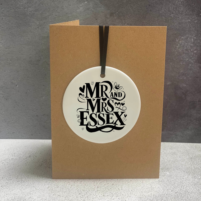 Mr & Mrs Essex | Cheeky Charm Wedding Card