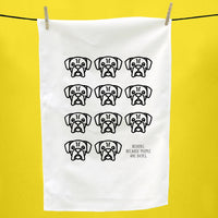 Boxer Tea Towel