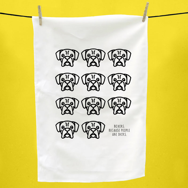 Boxer Tea Towel