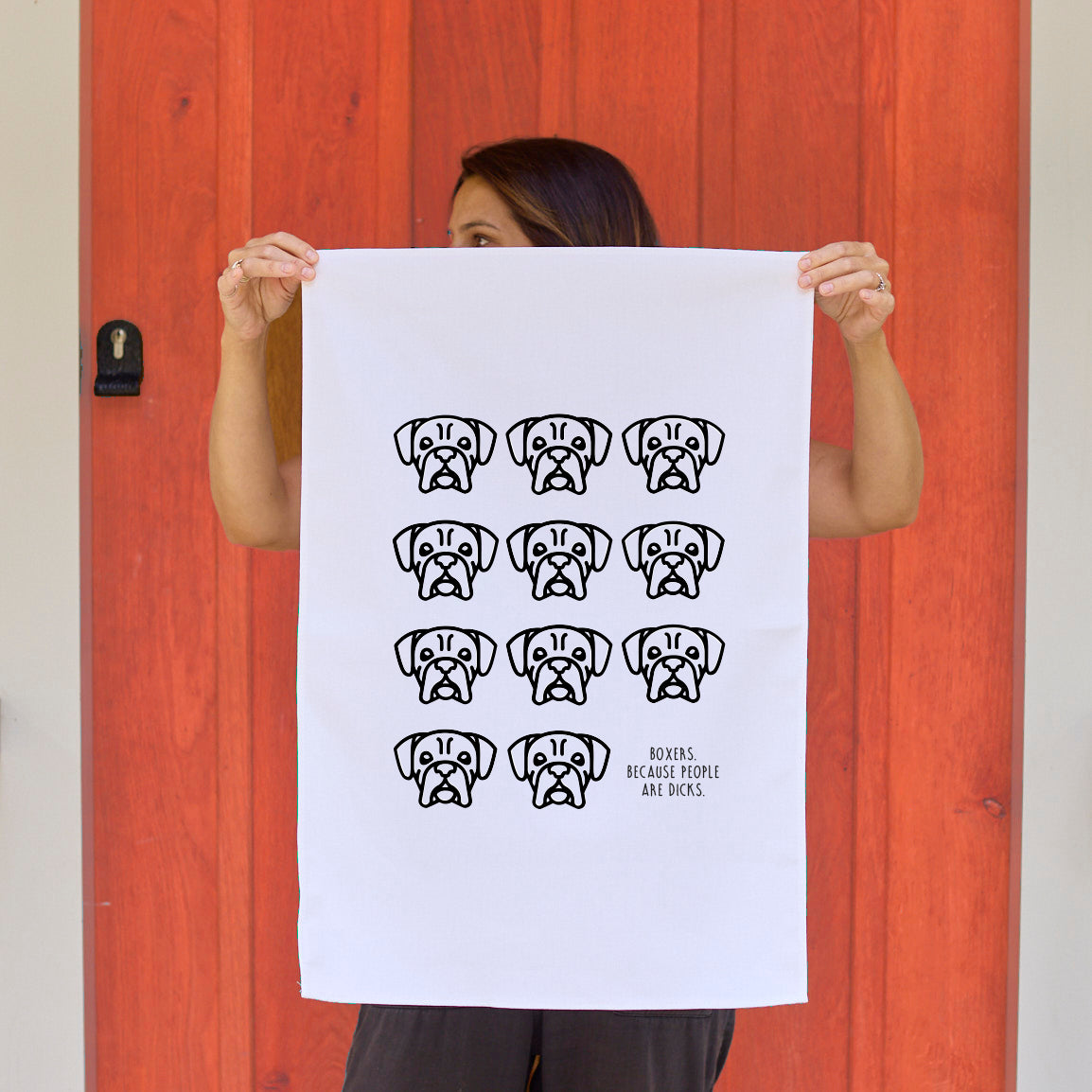 Boxer Tea Towel