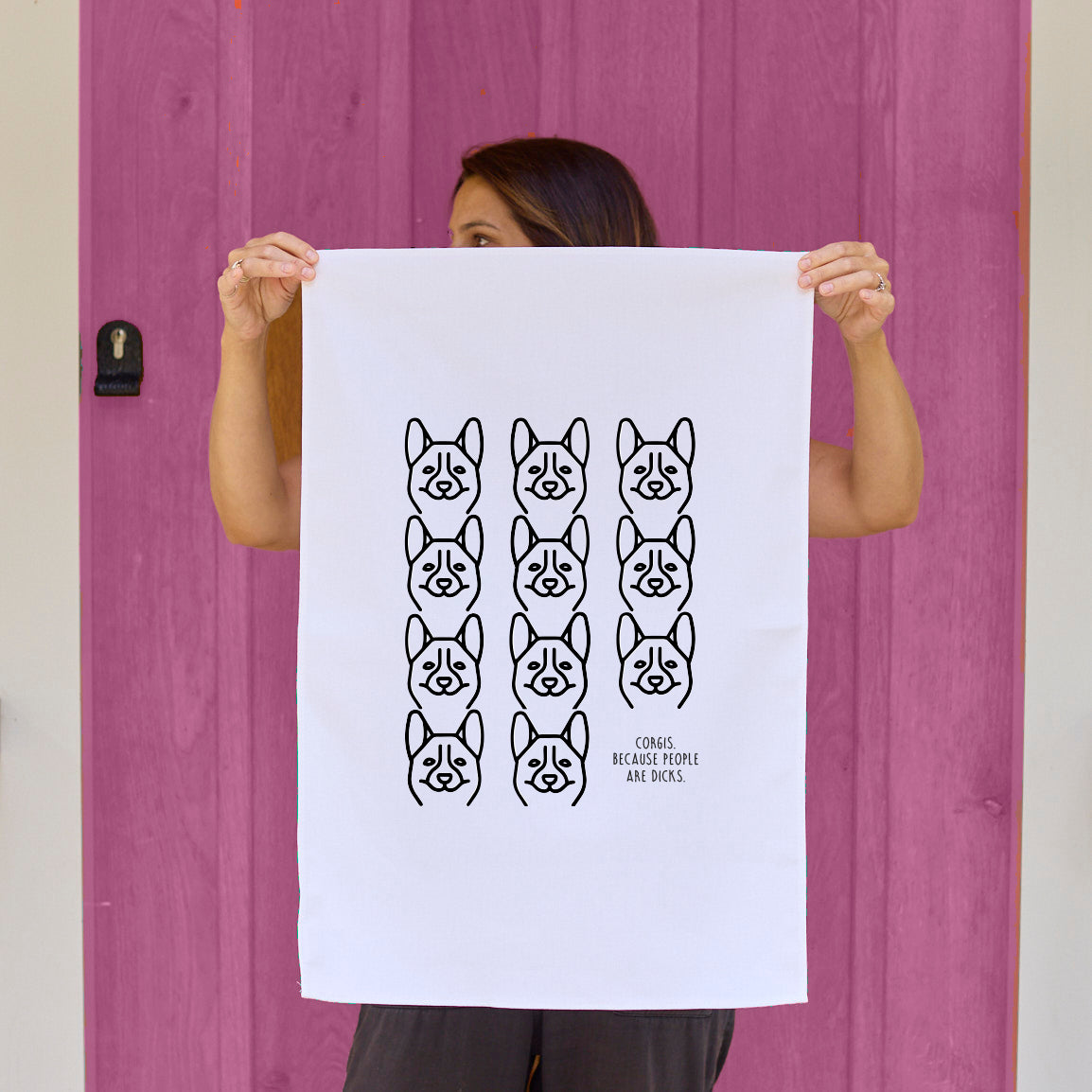 Corgi Tea Towel