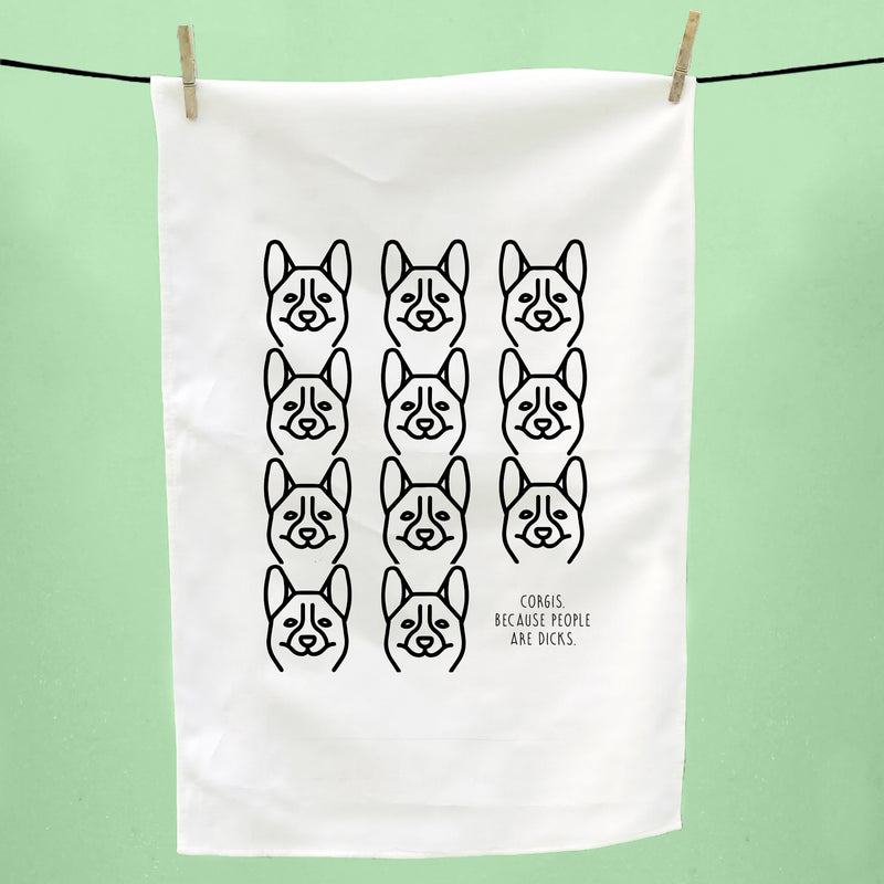 Corgi Tea Towel