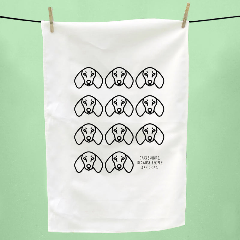 Dachshund Tea Towel