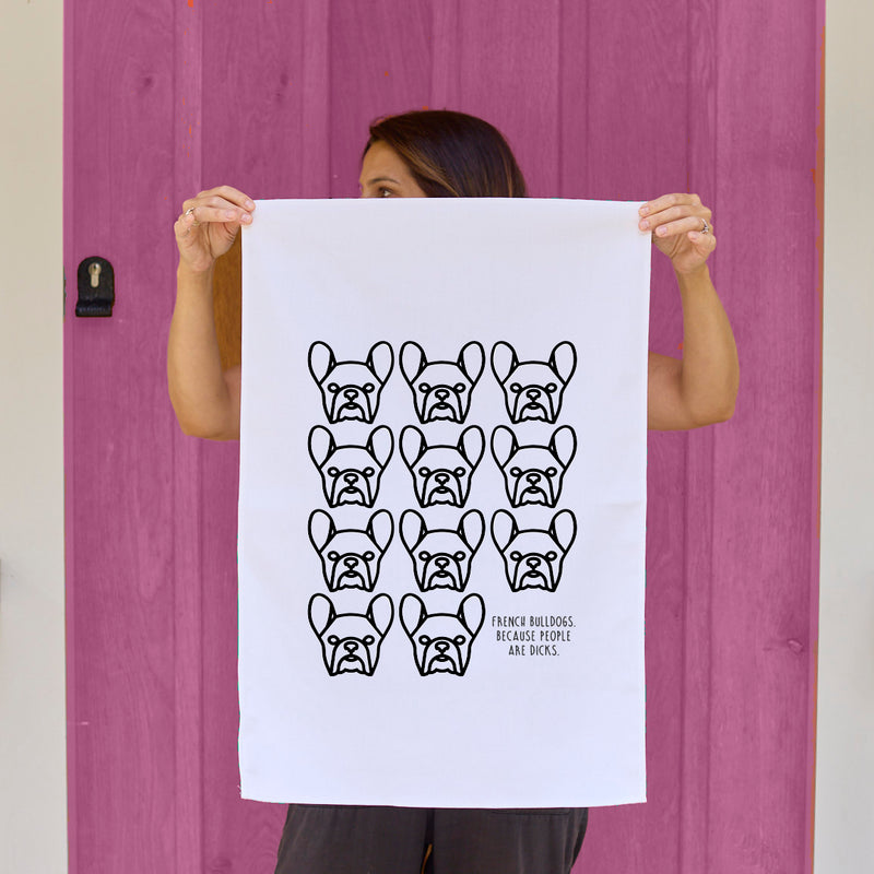 French Bulldog Tea Towel