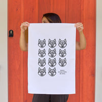 Huskies Tea Towel