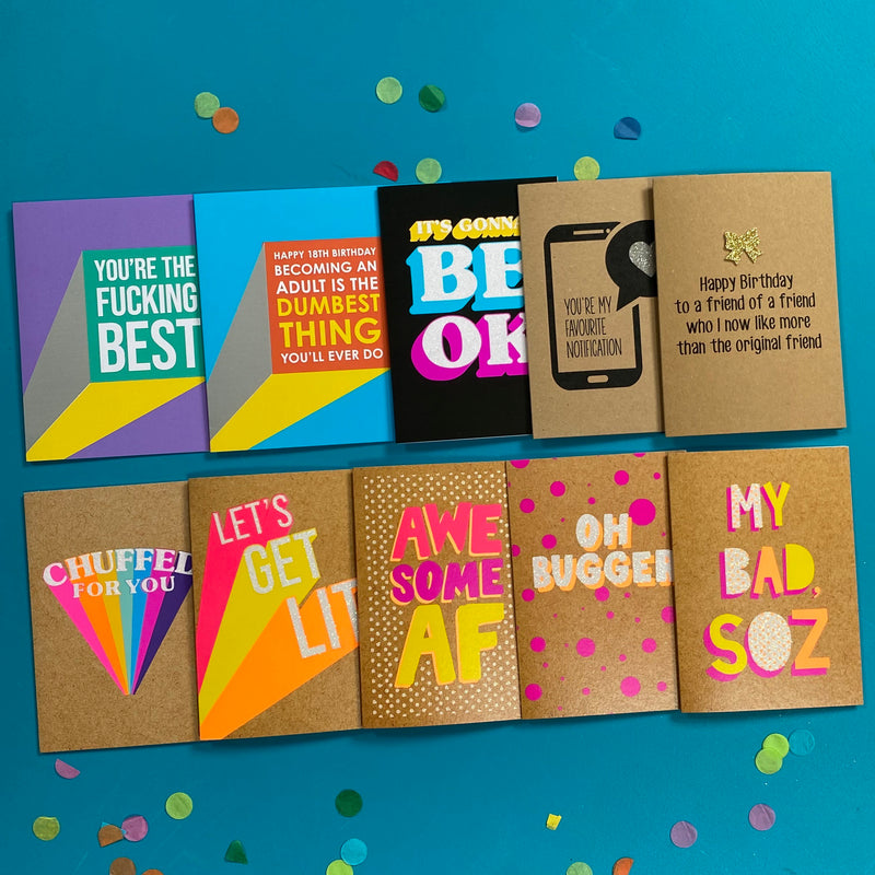 Pack of 10 Mixed Cards