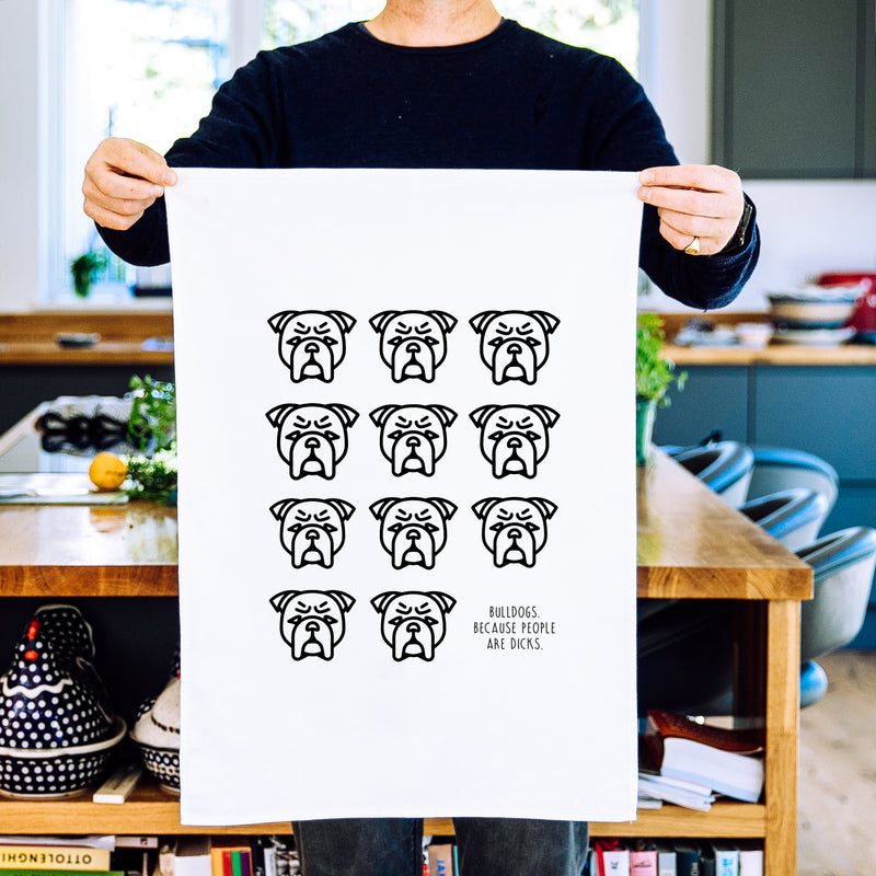 Bulldog Tea Towel