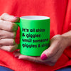 Funny Slogan Neon Mug || Shits & Giggles.