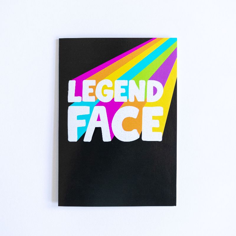 Funny Thank You Card | Legend Face - Bettie Confetti