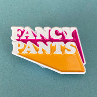 Fancy Pants Enamel Pin - Bettie Confetti