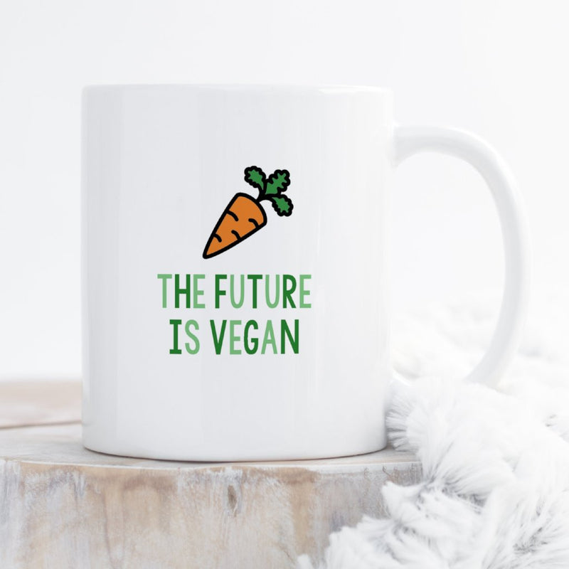 Funny Vegan Mug | The Future Is Vegan - Bettie Confetti