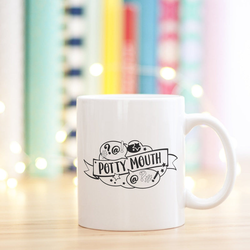Monochrome Funny Mug | Potty Mouth