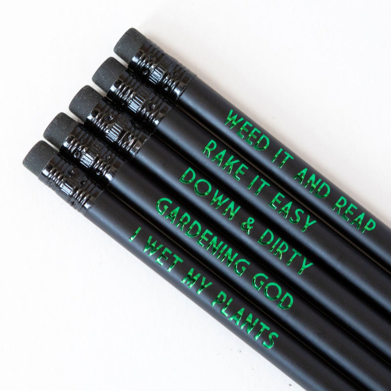 Gardening Pencil Set | I Wet My Plants - Bettie Confetti