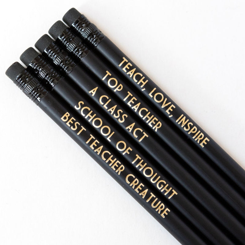 Teacher Pencil Set | Best Teacher Creature - Bettie Confetti