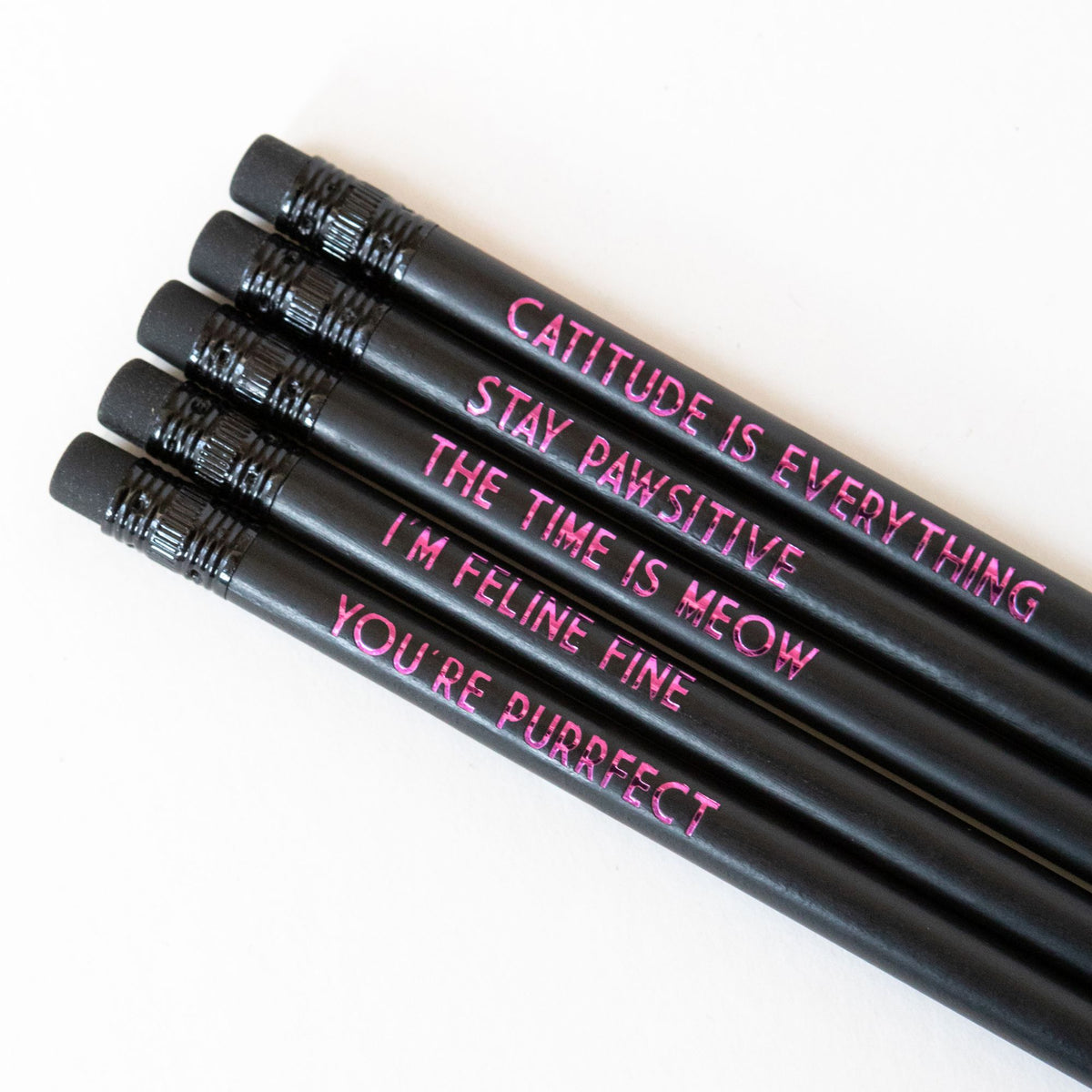 Cat Pencil Set | The Time Is Meow - Bettie Confetti