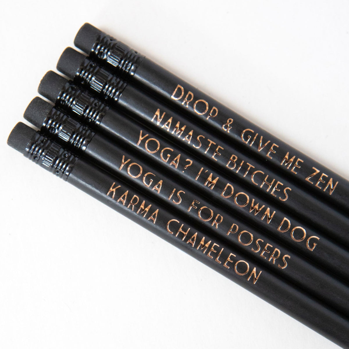 Yoga Gift | Yoga printed pencils | Yoga Teacher Gift - Bettie Confetti