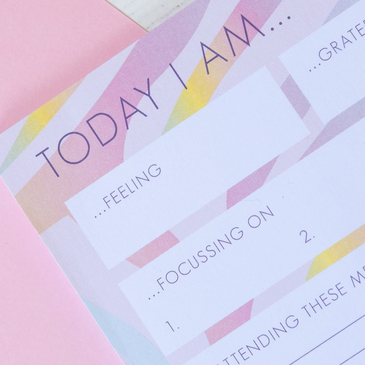 Today I am Daily Planner | A5 To Do List | Wellness planner | Notepad