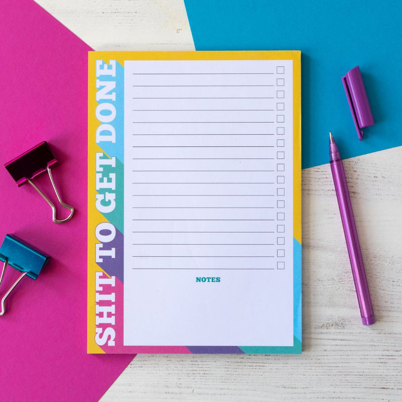 Shit To Get Done | A5 Notepad to do list