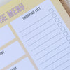 Shopping List Notepad | A5 Groceries Checklist Pad | To Do List