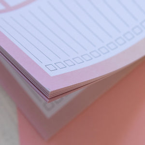 Shopping List Notepad | A5 Groceries Checklist Pad | To Do List
