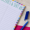 Groceries & Shit Notepad | A5 Notepad to do list