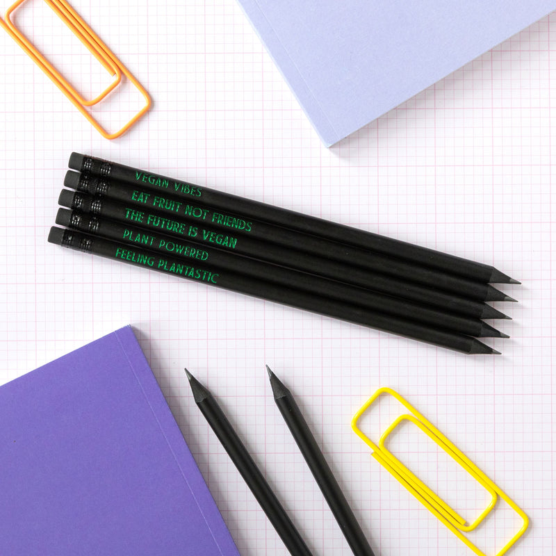 Vegan Pencil Set | Eat Fruit Not Friends - Bettie Confetti