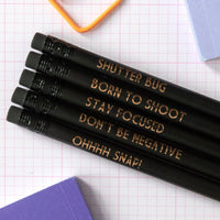 Photography Pencils: Born To Shoot - Bettie Confetti