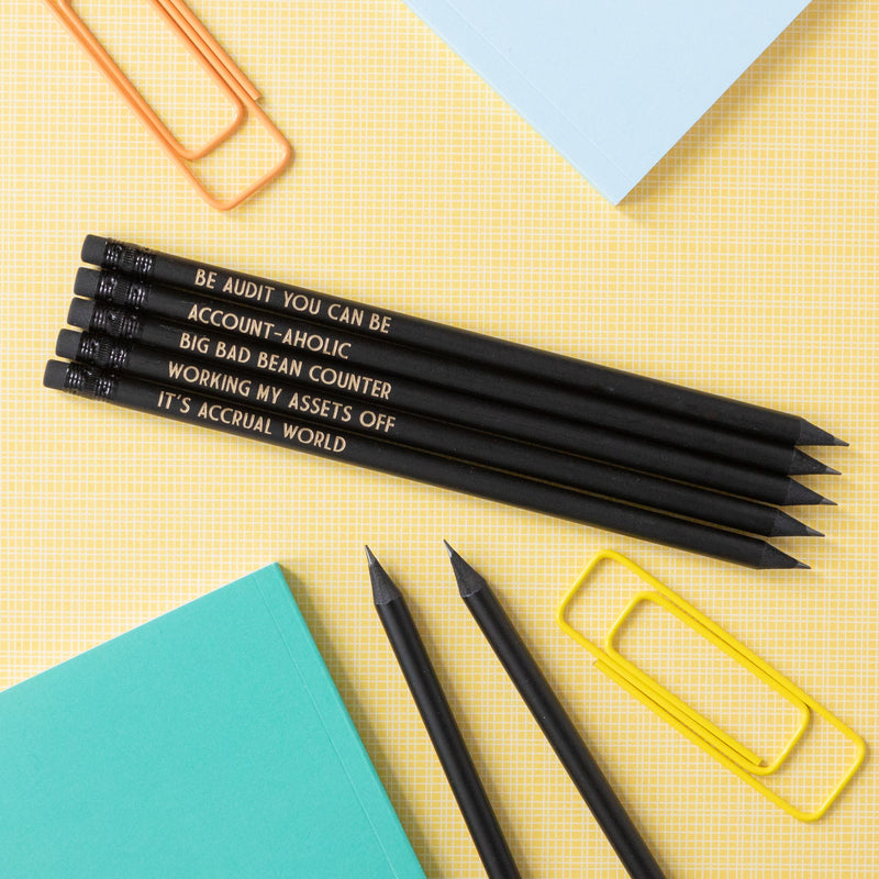 Accounting Pencils | Be Audit You Can Be - Bettie Confetti
