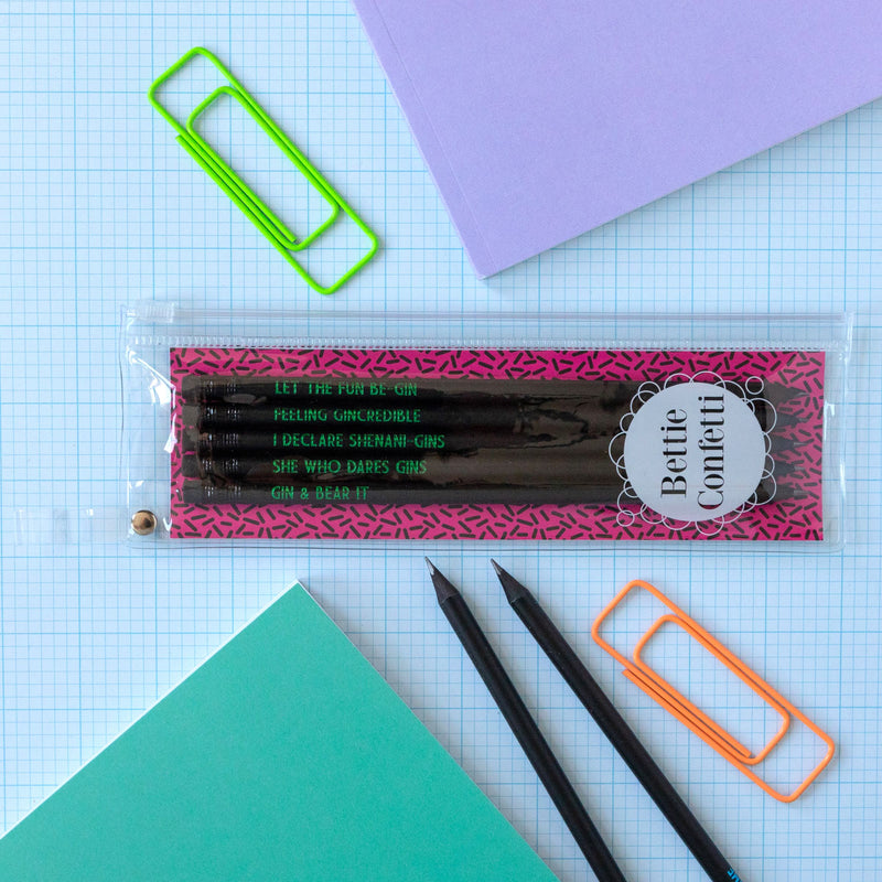 Gin Pencil Set | She Who Dares Gins