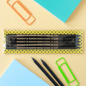 Stranger Things Pencil Set | Hawkins Middle School AV Club - Bettie Confetti