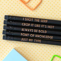 Graphic Designer Pencil Set | Always Be Bold - Bettie Confetti