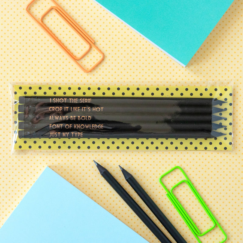 Graphic Designer Pencil Set | Always Be Bold - Bettie Confetti