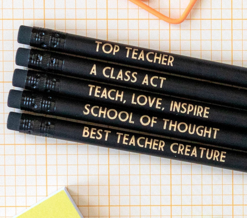 Teacher Pencil Set | Best Teacher Creature - Bettie Confetti