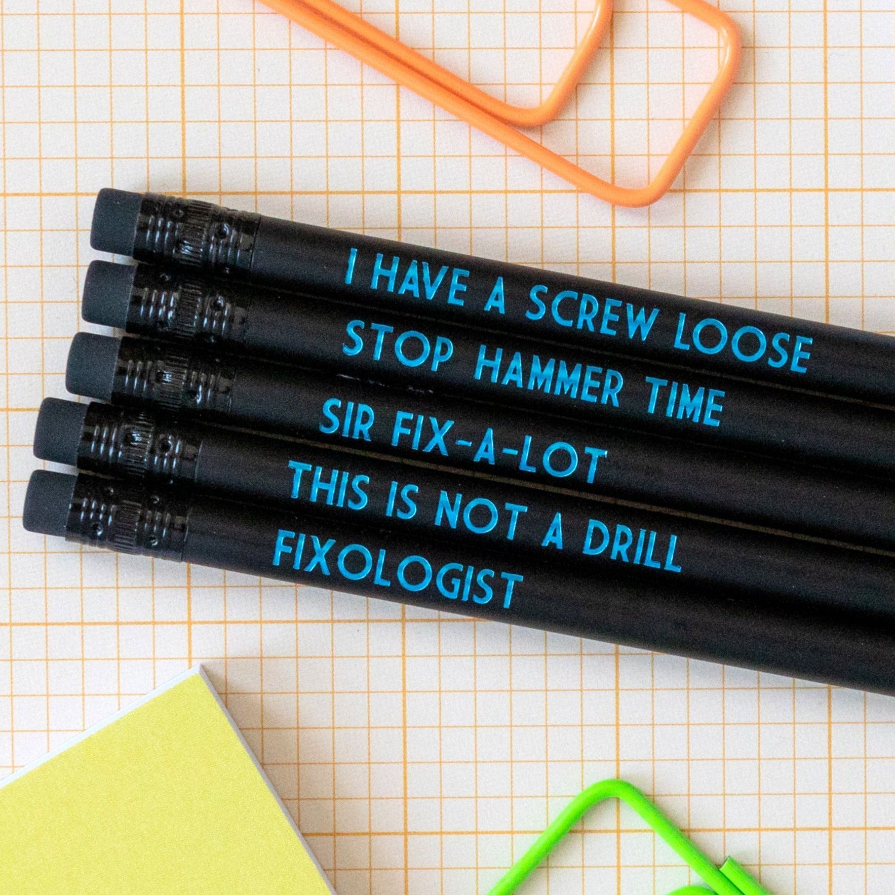 Handyman Pencil Set | This Is Not A Drill - Bettie Confetti
