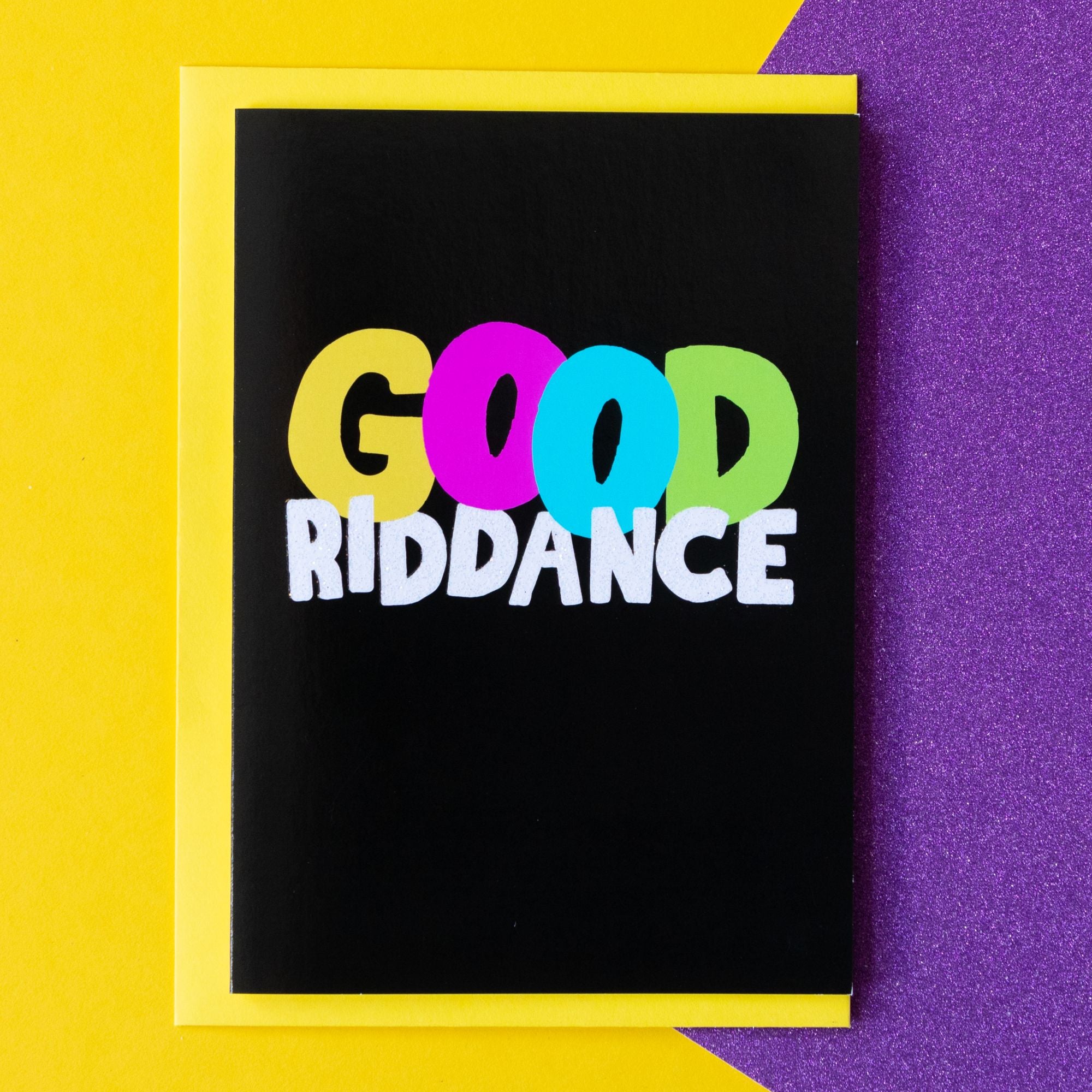 Funny Farewell Card | Good Riddance
