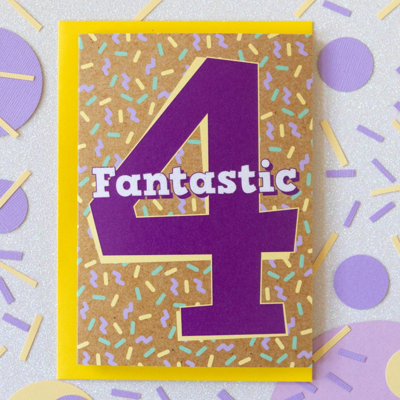 4th Birthday Card | Fantastic Four