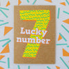 7th Birthday Card | Lucky Number Seven