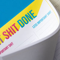 Get Shit Done Rainbow Notepad | A5 Notepad to do list - Bettie Confetti