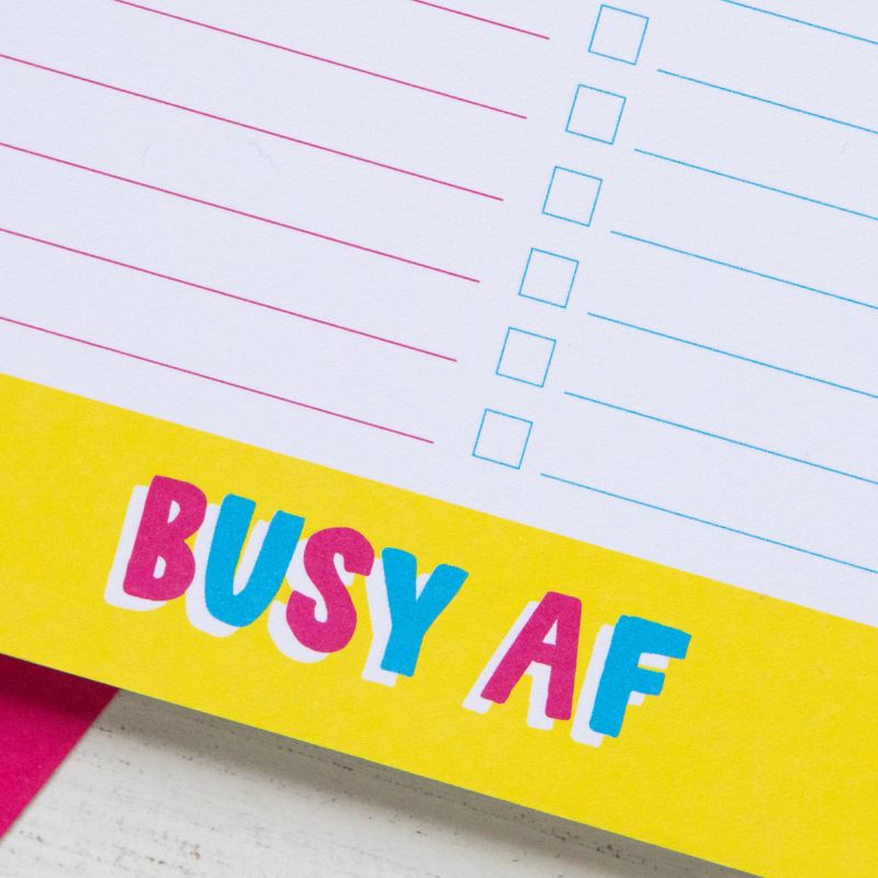 Busy AF Rainbow Notepad | A5 Notepad to do list - Bettie Confetti