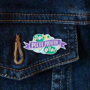 Potty Mouth Enamel Pin - Bettie Confetti