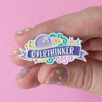 Overthinker Enamel Pin - Bettie Confetti