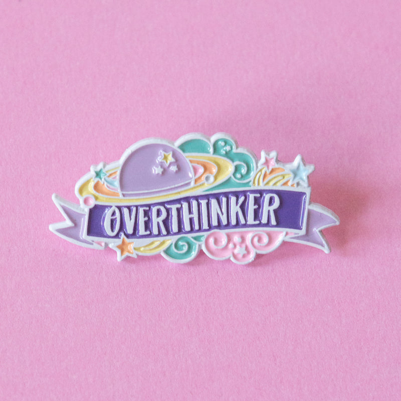 Overthinker Enamel Pin - Bettie Confetti