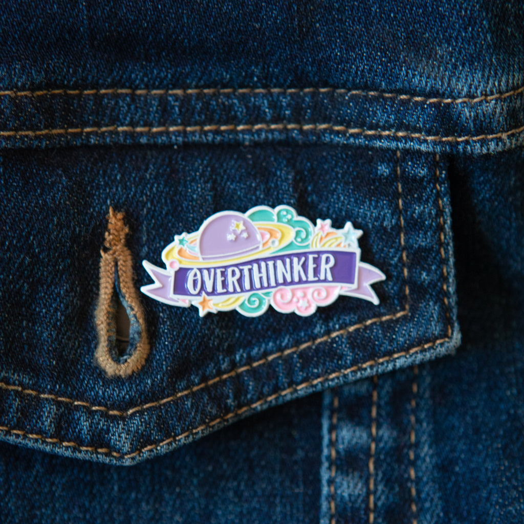 Overthinker Enamel Pin - Bettie Confetti