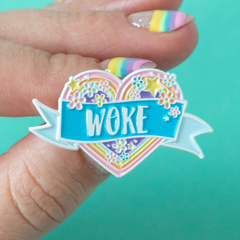 Woke Enamel Pin - Bettie Confetti