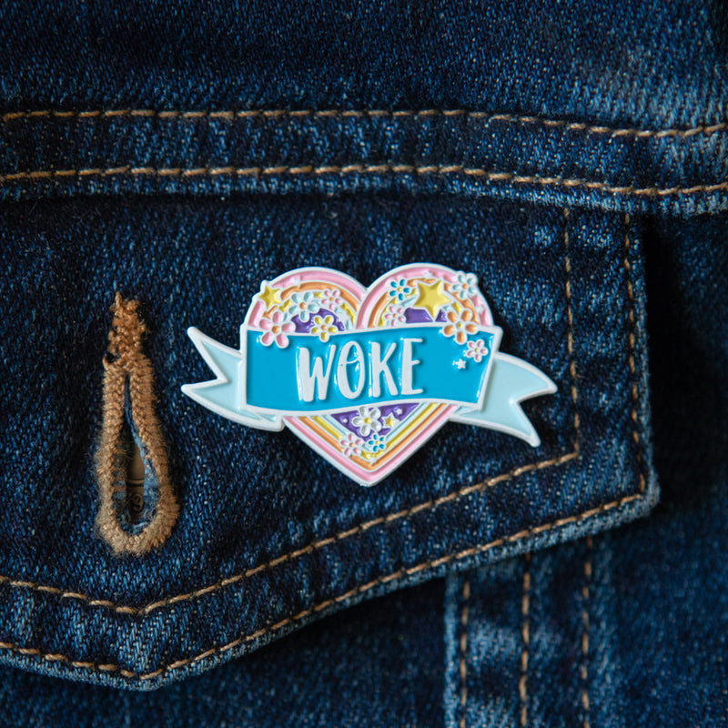 Woke Enamel Pin - Bettie Confetti