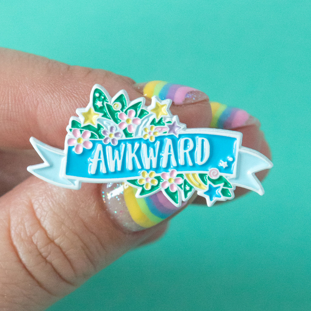 Awkward Enamel Pin - Bettie Confetti