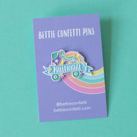Millennial Enamel Pin - Bettie Confetti
