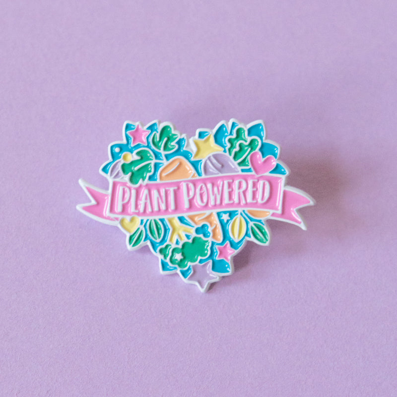 Plant Powered Enamel Pin - Bettie Confetti