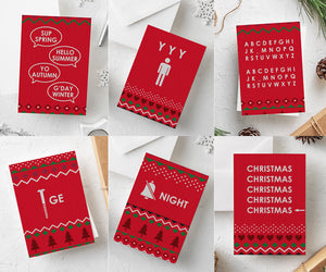 Funny Christmas Cards | Pack of 12 - Bettie Confetti